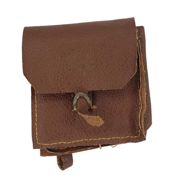 Vintage Mattel Big Jim Camper Backpack Leather Toy Replacement Part - Picture 1 of 6